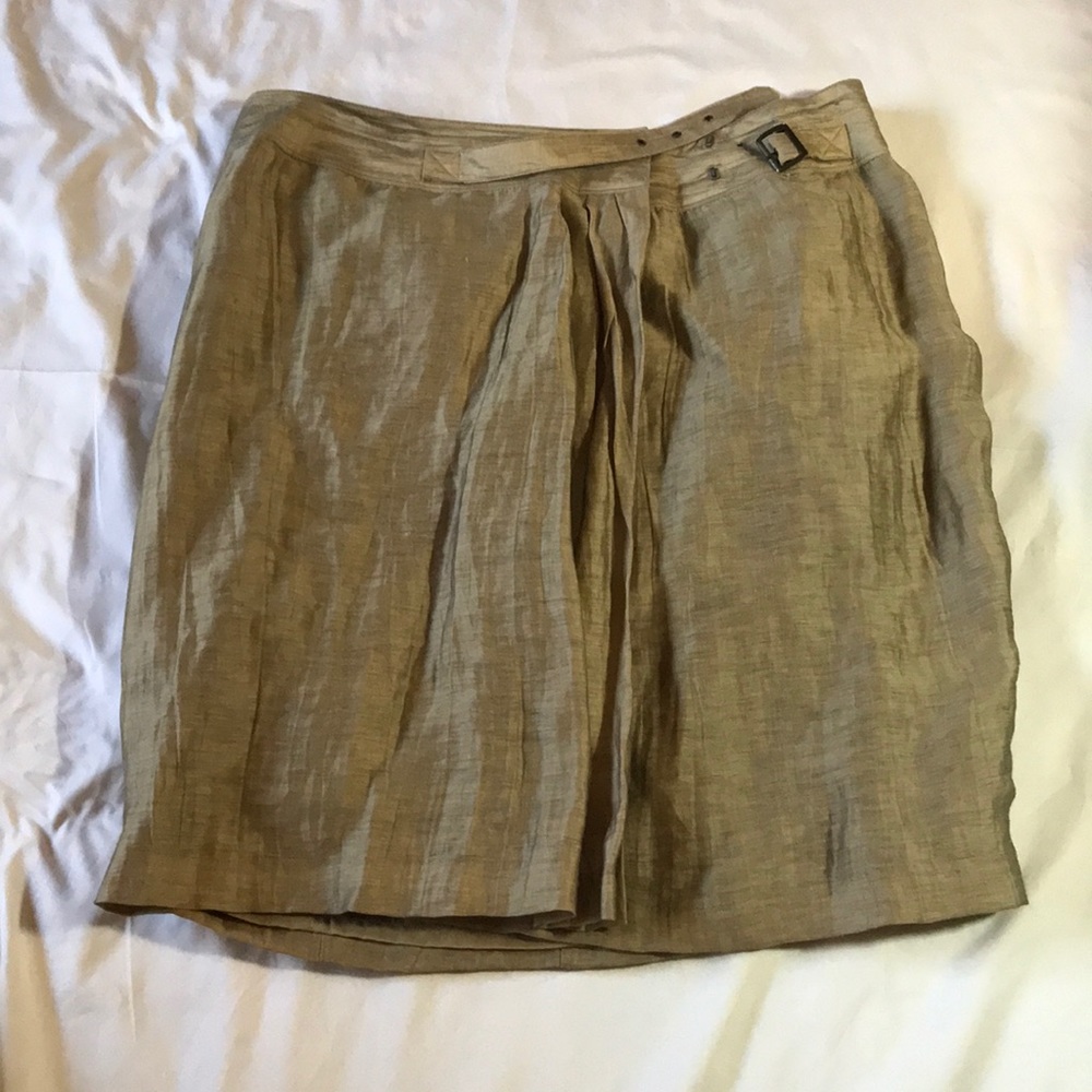 Sage Green Wrap Skirt,